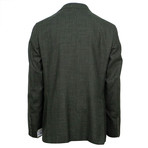 Wool Blend 3 Roll 2 Button Sport Coat V2 // Green (US: 54R)