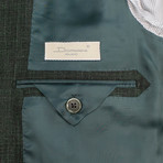 Wool Blend 3 Roll 2 Button Sport Coat V2 // Green (US: 56R)