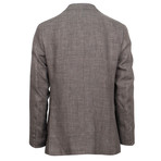 Tweed Linen Blend 2 Button Sport Coat // Brown (US: 50R)