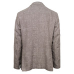 Doriani X Caruso // Houndstooth 32 Button Sport Coat // Brown (US: 54R)