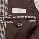 Doriani X Caruso // Houndstooth 32 Button Sport Coat // Brown (US: 54R)