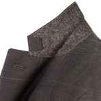 Doriani X Caruso // Plaid Linen 3/2 Button Sport Coat // Brown (US: 58R)