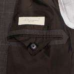 Doriani X Caruso // Plaid Linen 3/2 Button Sport Coat // Brown (US: 46R)