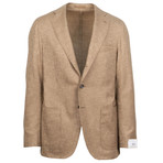 Silk Cashmere 3 Roll 2 Button Sport Coat // Beige (US: 46R)