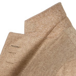 Silk Cashmere 3 Roll 2 Button Sport Coat // Beige (US: 46R)
