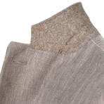 Gemelli X Caruso // Herringbone Button Sport Coat // Brown (US: 48R)