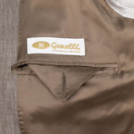 Gemelli X Caruso // Herringbone Button Sport Coat // Brown (US: 48R)