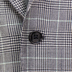 Plaid Silk 3 Roll 2 Button Sport Coat // Gray (US: 52R)