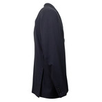 Herringbone 3 Roll 2 Button Wool Sport Coat V1 // Blue (US: 46R)