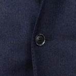 3 Roll 2 Button Wool Sport Coat V2 // Blue (US: 46R)