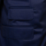 3 Roll 2 Button Wool Sport Coat V3 // Blue (US: 46R)
