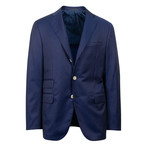 3 Roll 2 Button Wool Sport Coat V3 // Blue (US: 46R)