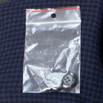 Houndstooth 2 Button Wool Blend Sport Coat // Blue (US: 48R)
