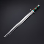 Turquoise Modern Cutlass Short Sword