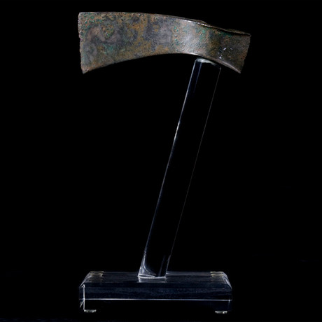 Luristan Bronze Curved Axe // Early Iron Age Weapon