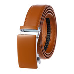 Leather Belt //  Tan Belt + Tan Buckle // Model AEBL189