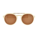 Rhode Sunglasses // Steppe Cream + Gold Detail + Burnt Barley