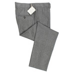 Brunello Cucinelli // Wool Herringbone Dress Pants // Gray (50)