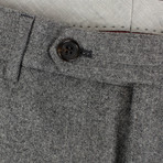 Brunello Cucinelli // Wool Herringbone Dress Pants // Gray (46)