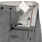 Brunello Cucinelli // Wool Herringbone Dress Pants // Gray (46)