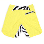 Yellow Zebra Trunks // Yellow + Black + White (M)