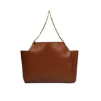 Stella McCartney // Falabella Fine Chain Medium Tote Handbag // Brown