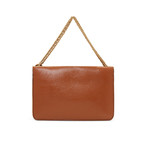 Givenchy // Grained Leather and Suede "Cross3" Body Handbag // Brown