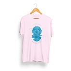 Cloud Diver T-Shirt // Pink + Blue (XL)