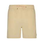 Drewy Basic Swim Shorts // Washed Beige + Pink (XL)
