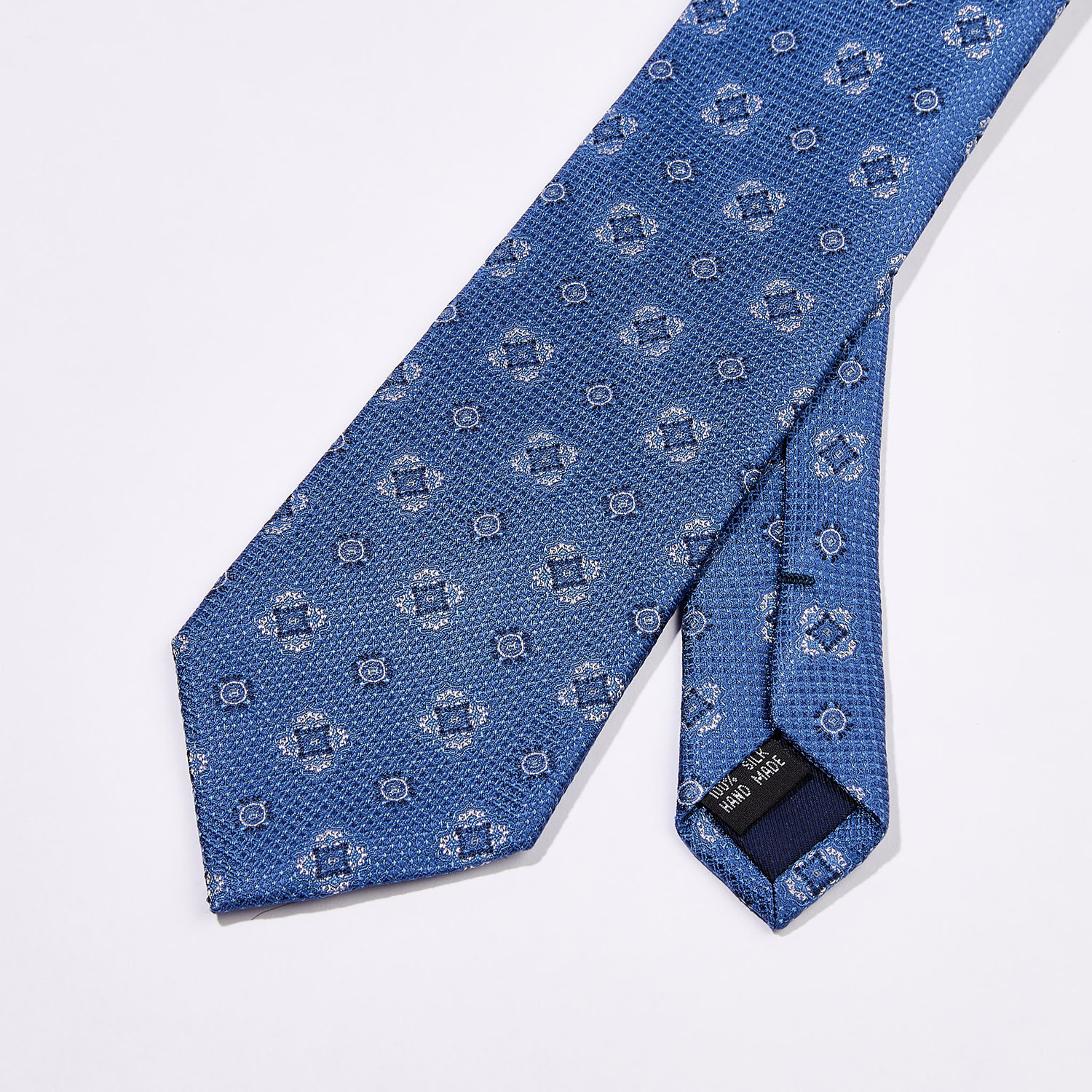 Classic Neat Silk Tie // Blue - Bruno Piattelli - Touch of Modern