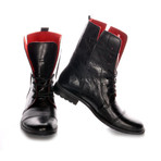 Masatti Cap Toe Boot // Black + Red II (US: 11.5)