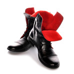 Masatti Cap Toe Boot // Black + Red II (US: 7)