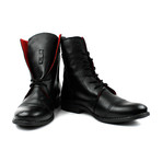 Masatti Cap Toe Boot // Black + Red (US: 10.5)