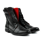 Masatti Cap Toe Boot // Black + Red (US: 8.5)