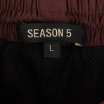 Yeezy // Season 5 Track Pants // Oxblood (XL)
