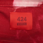 424 // Armes Trucker Tie Dye Jacket // Red (XL)