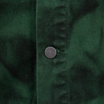 424 // Armes Painted Trucker Jacket // Green (XS)
