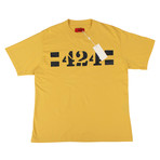 424 // Barricade Short Sleeve Cotton T-Shirt // Yellow (XS)