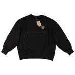Yeezy // Season 5 Embroidered Rib Side Crew Neck Sweater // Black (XS)