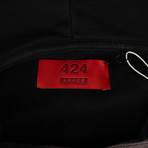 Armes X 424 // Dye Cotton Pullover Hoodie Sweatshirt // Black (2XL)