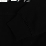 424 // Cotton Pullover Hoodie Sweatshirt // Black (XL)