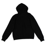 424 // Cotton Pullover Hoodie Sweatshirt // Black (XL)