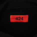 424 // Pullover Hoodie Sweatshirt // Black (L)