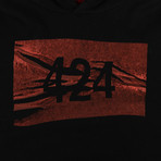 424 // Pullover Hoodie Sweatshirt // Black (XS)