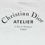 Christian Dior // Atelier Short Sleeve T-Shirt // White (XL)