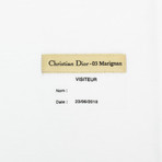 Christian Dior // Visitor Patch Short Sleeve Cotton T-Shirt // Off-White (XL)