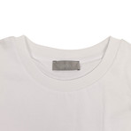 Christian Dior // Visitor Patch Short Sleeve Cotton T-Shirt // White (L)