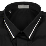 Christian Dior // Stripe Cotton Dress Shirt // Black (US: 15.75R)