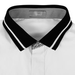 Christian Dior // Cotton Polo Collar Dress Shirt // White (US: 16R)