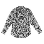 Christian Dior // Cotton Tribal Dress Shirt // White + Black (US: 15R)